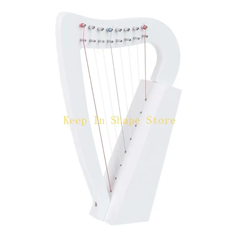 U1JC 8 String Lyre Harp Beginner Musical Instrument Beginner Harp Enduring