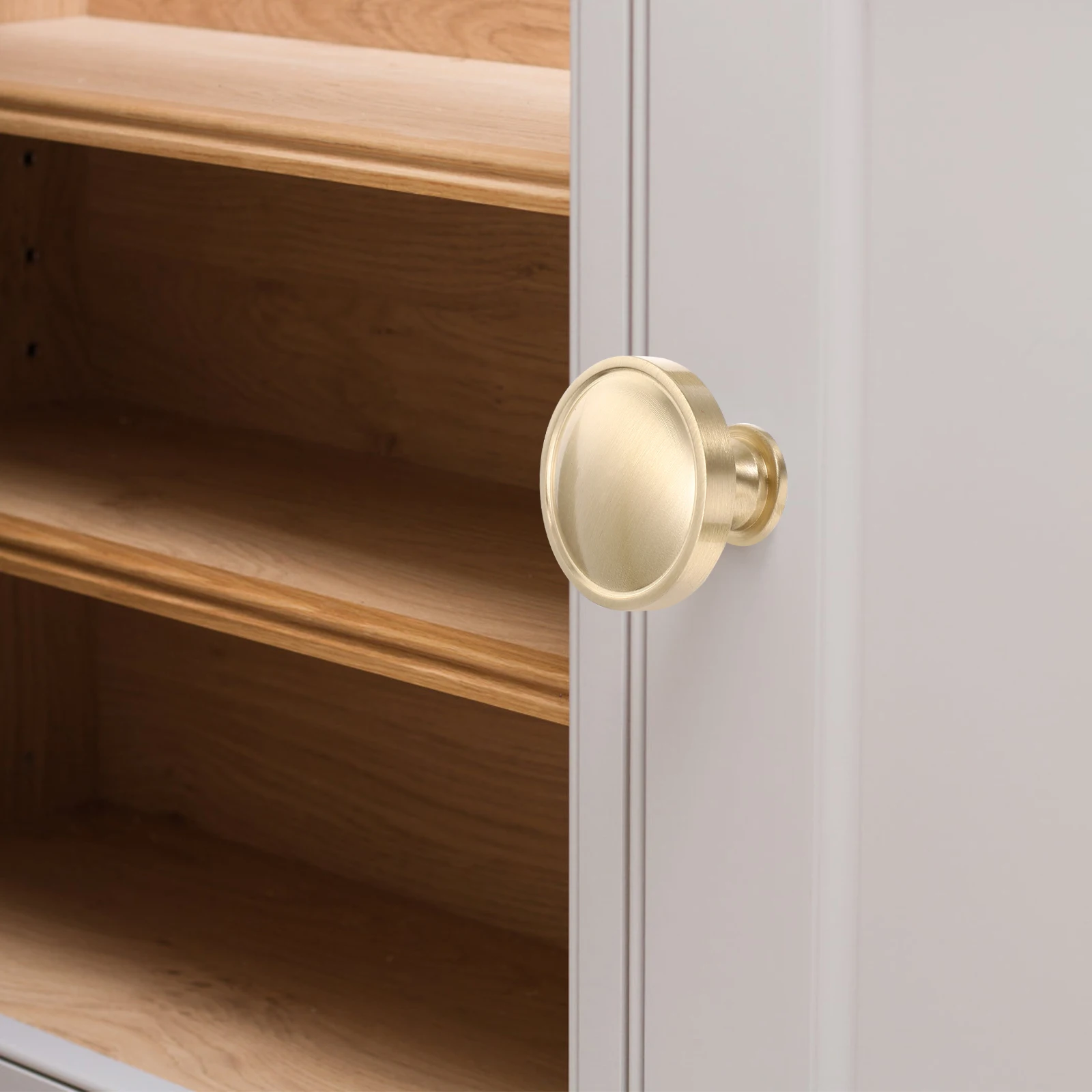 

Brass Furniture Wardrobe Door Drawer Gold H Single Hole Solid Knob Dresser Knobs Cabinet Pulls Closet Hardware