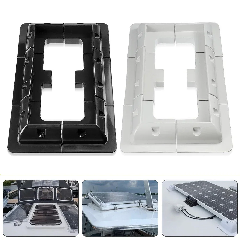 Fixing Bracket Kit Wire Box Support RV Top Roof PV Panel Mounting Bracket Solar Panel Holder for Caravan Camper Boat Yacht