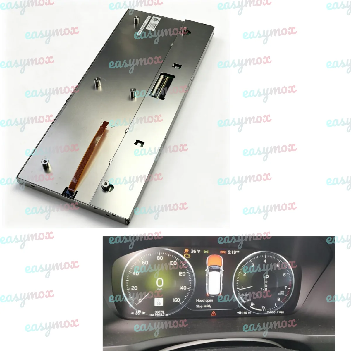 12.3 Inch LCD Display for Volvo S60 S90 V60 Instrument Cluster 36010424 36010343 36013031