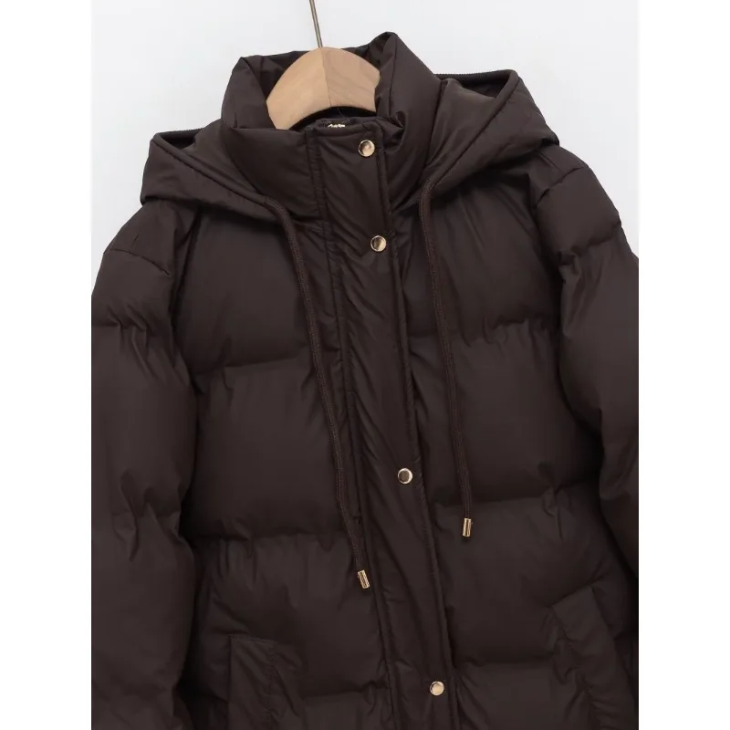 CharmChant femme manteaux d'hiver chaud vestes à capuche femme rembourrage manteau Parkas 2025 nouveau dans les vêtements d'extérieur à manches longues haut pardessus