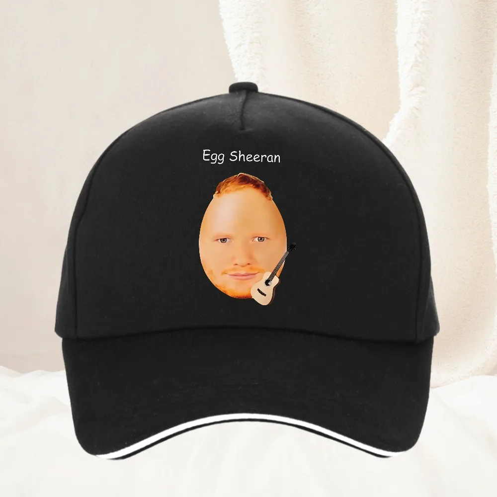 

Funny Egg Ed Sheeran Meme hat Men Women Fashion Casual Harajuku Baseball Cap Men's All Seasons Travel Gift Caps Hat