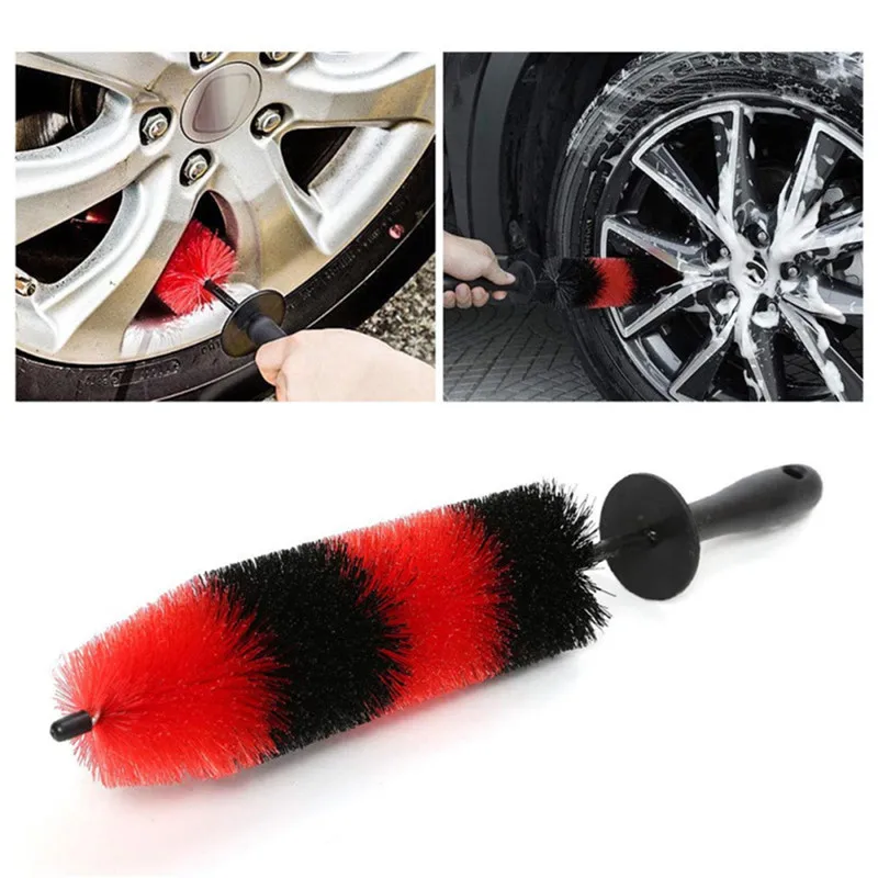 

Lengthen Car Clean Accessories 43cm Car Wash Brush Car Truck Motor Engine Grille Wheel Wash Brush Car Cleaning Tool