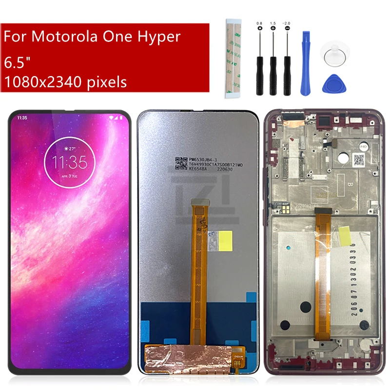 For Motorola Moto One Hyper LCD Display Touch Screen Digitizer Assembly XT2027-1 Display Replacement Repair Parts