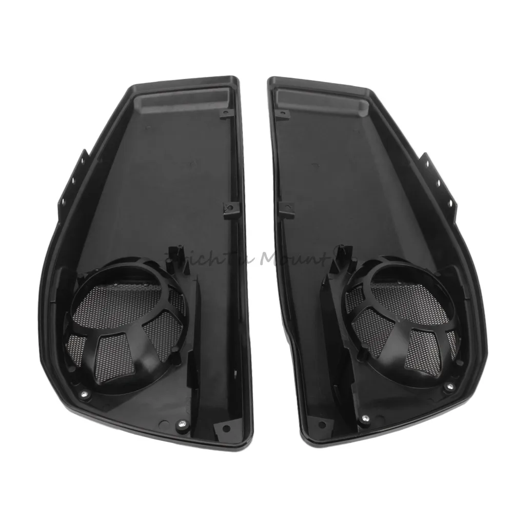 For Harley FLHX/FLTRX 2023-2025 Vivid Black ABS Motorcycle Saddlebag Lid Covers with Speaker Grilles car accessories
