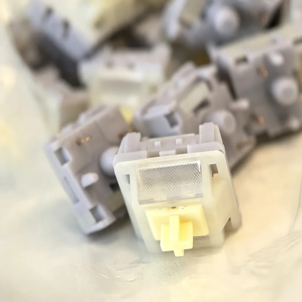Teclado Mecânico Personalizado HMX Moonlight com Switches Tácteis Silenciosos 5PIN Estilo HP, Baixa Frequência, Som de Digitação Suave, Pré-Lubrificad