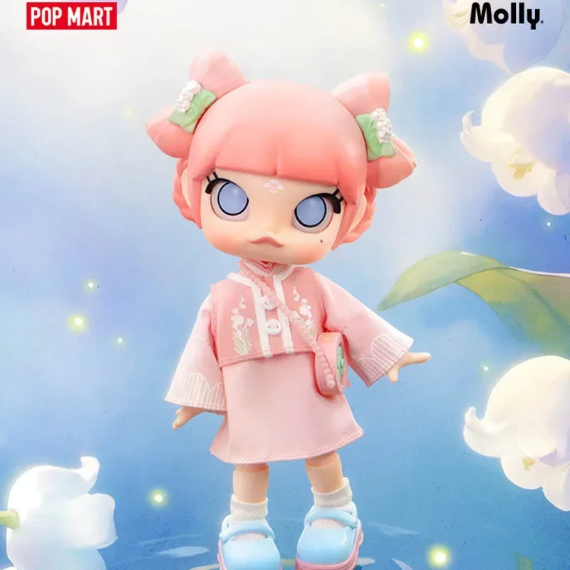 POPMART Molly Lily of The Valley Bjd Anime Action Figure Ornament Figurines Home Decor Desktop Dolls Model Girls Gift