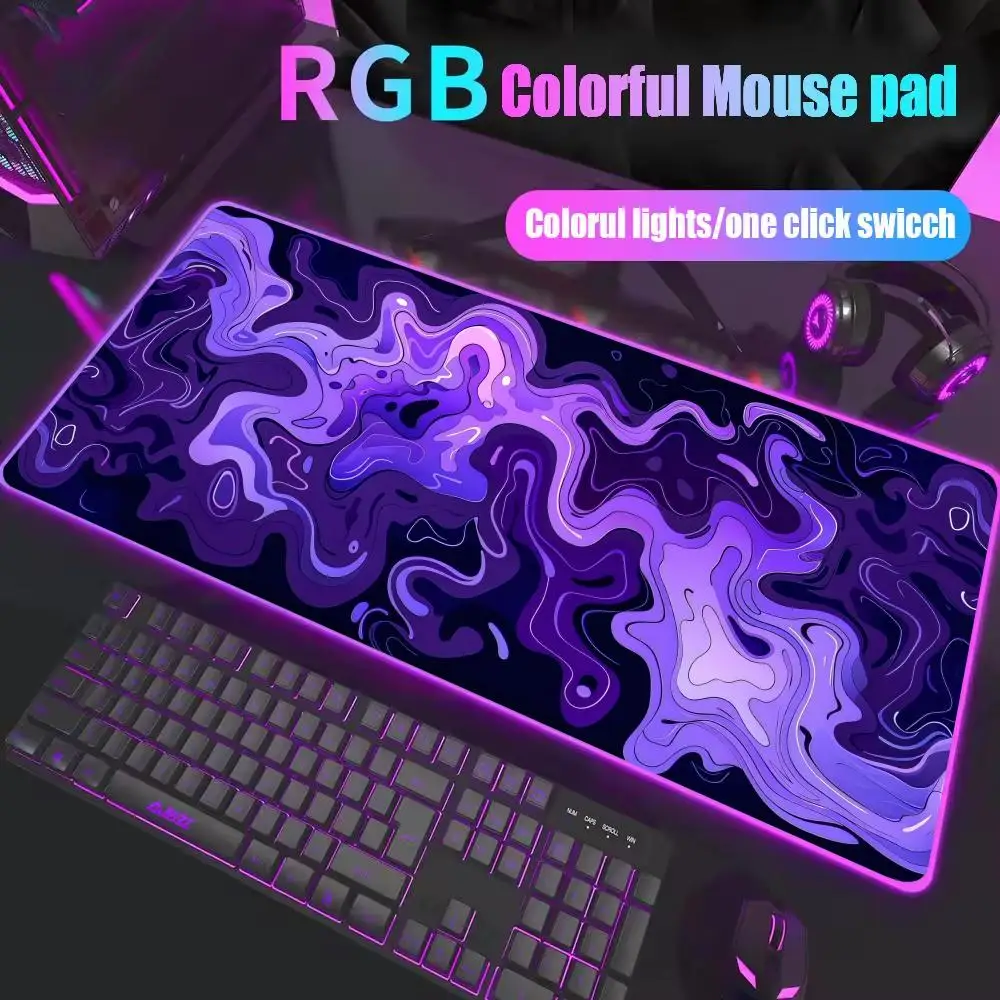 

Коврик для мыши Formation Fluid XXL RGB игровой коврик для мыши Аксессуары для геймеров Большие коврики для мыши со светодиодной подсветкой Коврик для ПК Компьютерный настольный коврик с подсветкой