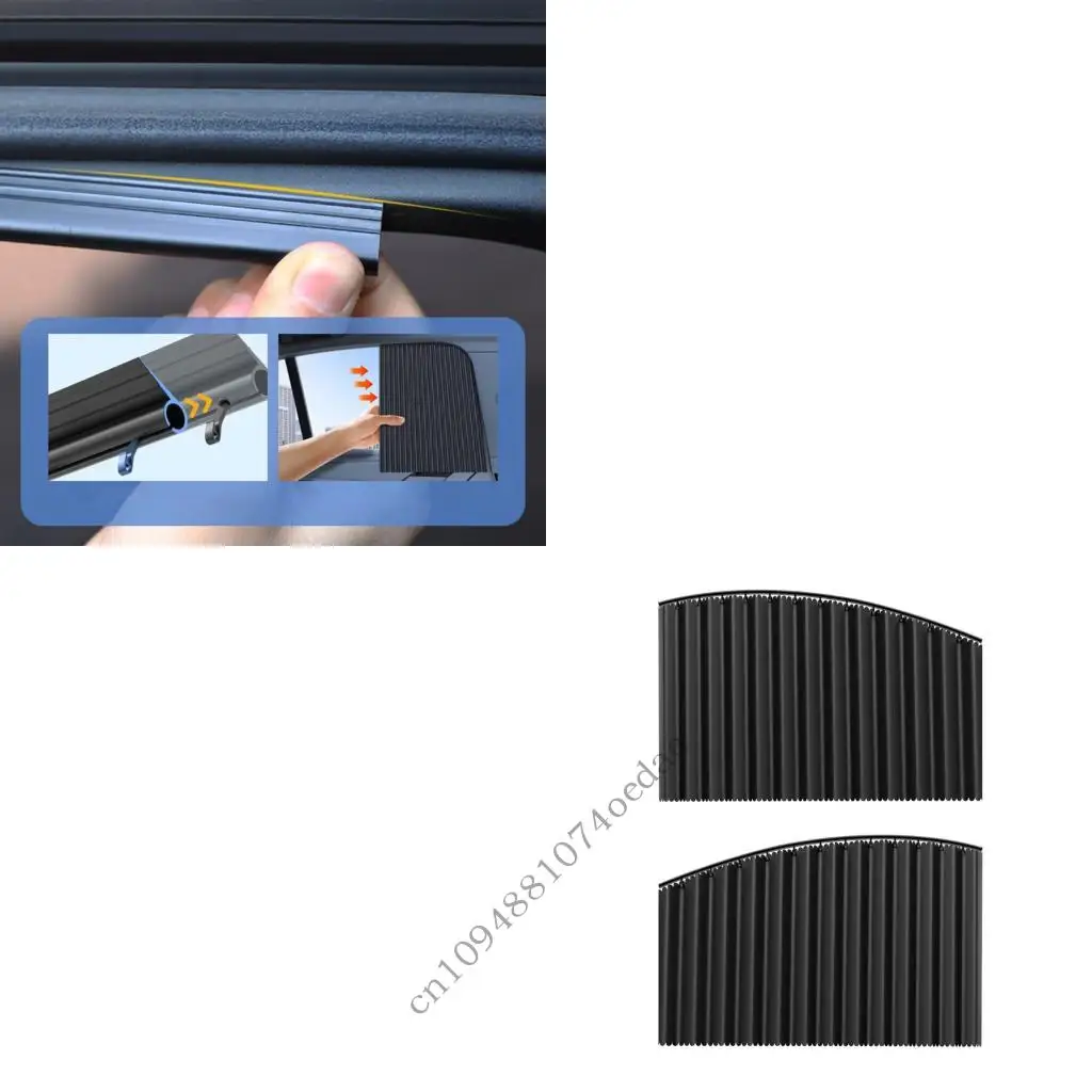 

Automotive Slide Sun Shade Curtain Soft Polyester Fabric Easy Installation
