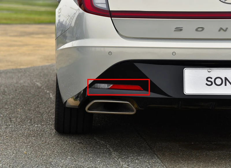 

Для Hyundai Sonata DN8 2020 2021, автомобильные аксессуары, ABS хромированный задний отражатель, противотуманная фара, крышка лампы, накладка, рамка, стильный гарнир