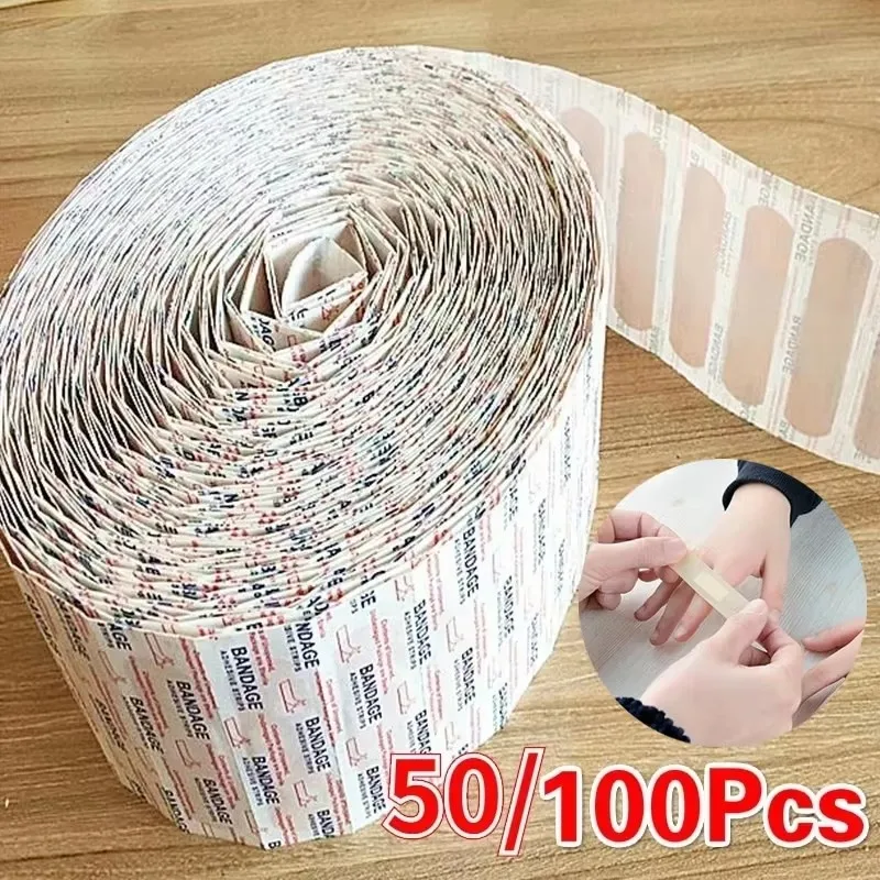

50-500 шт. пластыри, водостойкая дышащая подушка, клейкий пластырь, наклейка для гемостаза ран, повязка для первой помощи, медицинская марля