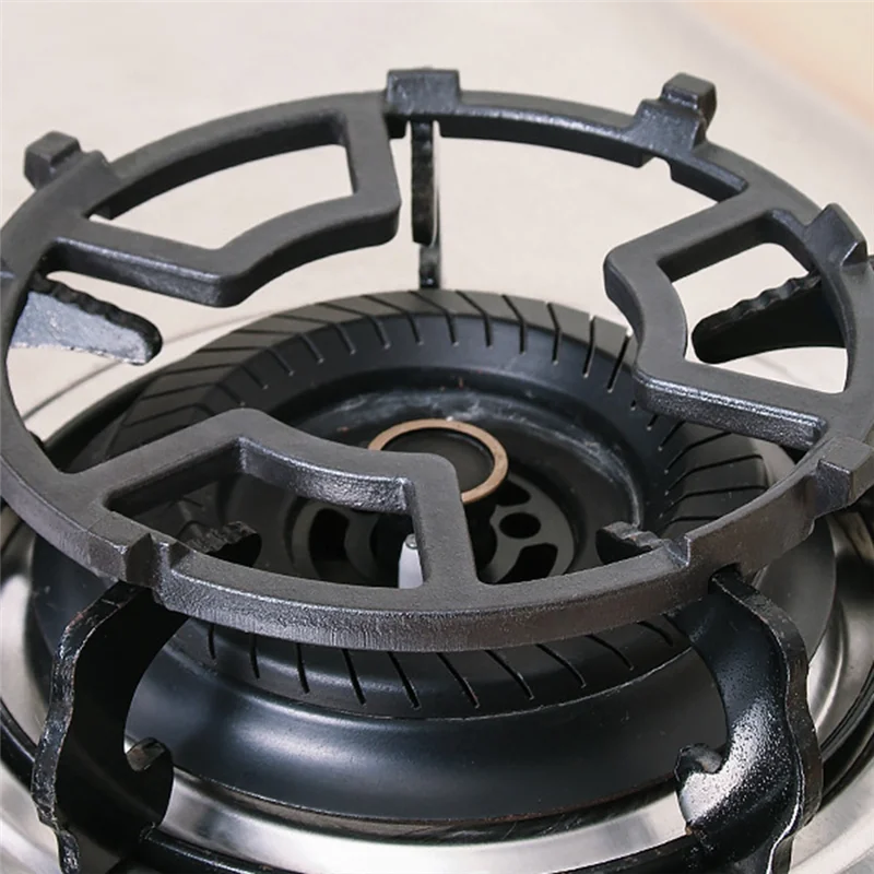 

【Home-Accessories】Cast Iron Gas Hob Cover 10-Serration Wind Shield Energy-Saving Cookware Accessory