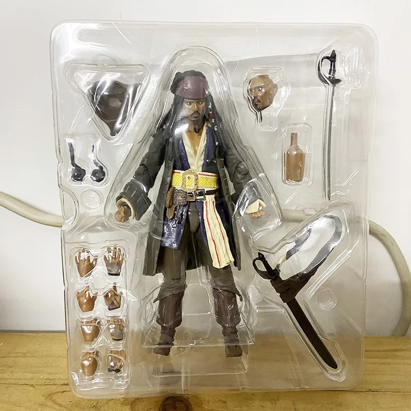 15cm Pirates of the Caribbean Figurines Jack Sparrow Action Figure BJD Dead Men Tell No Tales Anime Model Collection Toys Gift