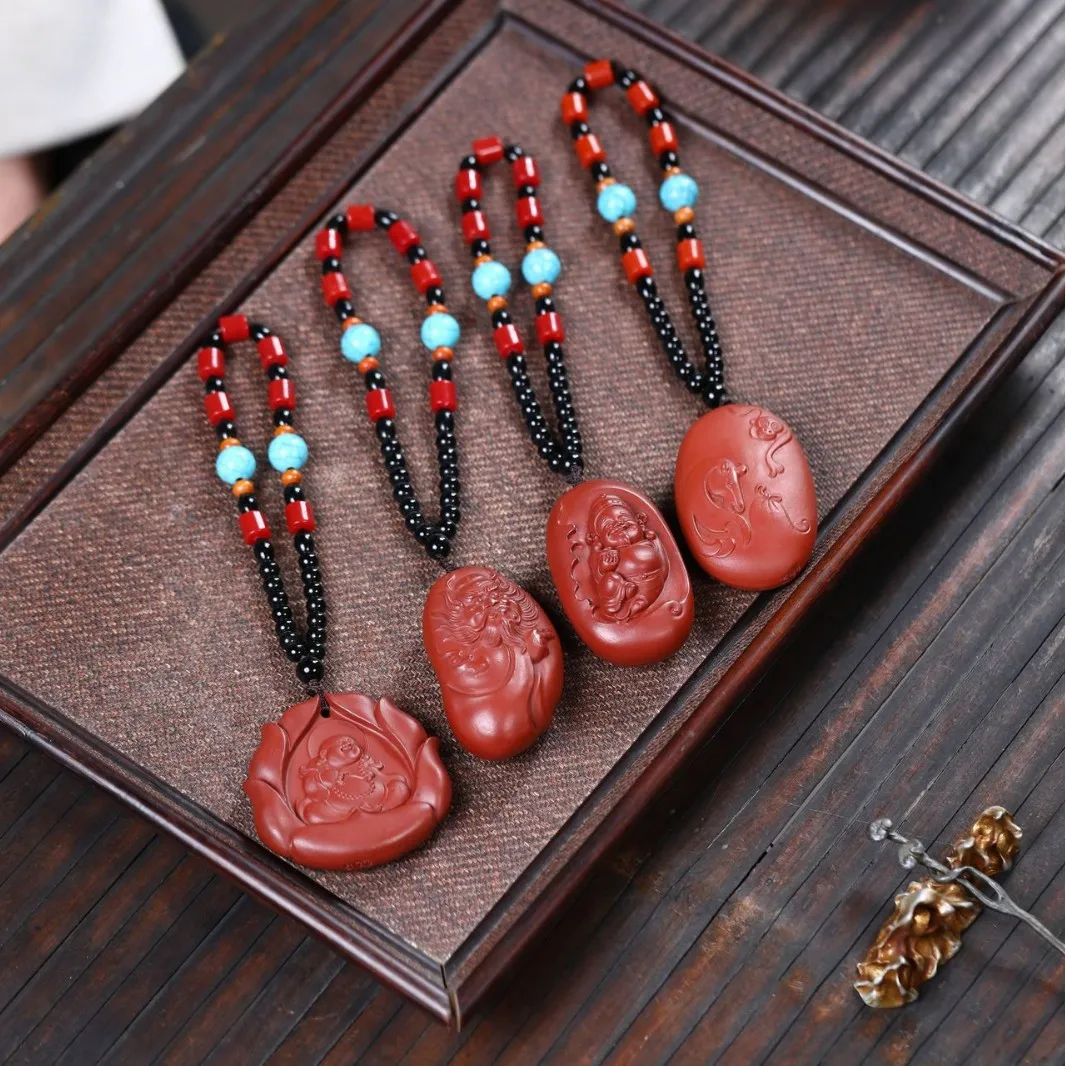 Yixing Zisha Pet Zhu Ni Dahongpao Handheld Ornament Table Decoration Tea Play Can Be Cultivated Exquisite Sculpture Gift