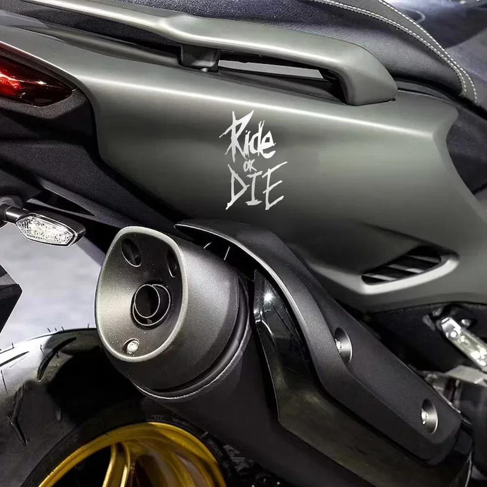 Creative Car Sticker RIDE OR DIE Motorcycle Reflective Waterproof Styling Decals Decoration Helmet Side Strips Car Accessories