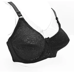 Sexy Lingerie for Women 34C 36C 38C 40C 42C 44C 46C Large Size Female Lace Bra Adjust Bras Ultra Thin No-Padding Underwear C28
