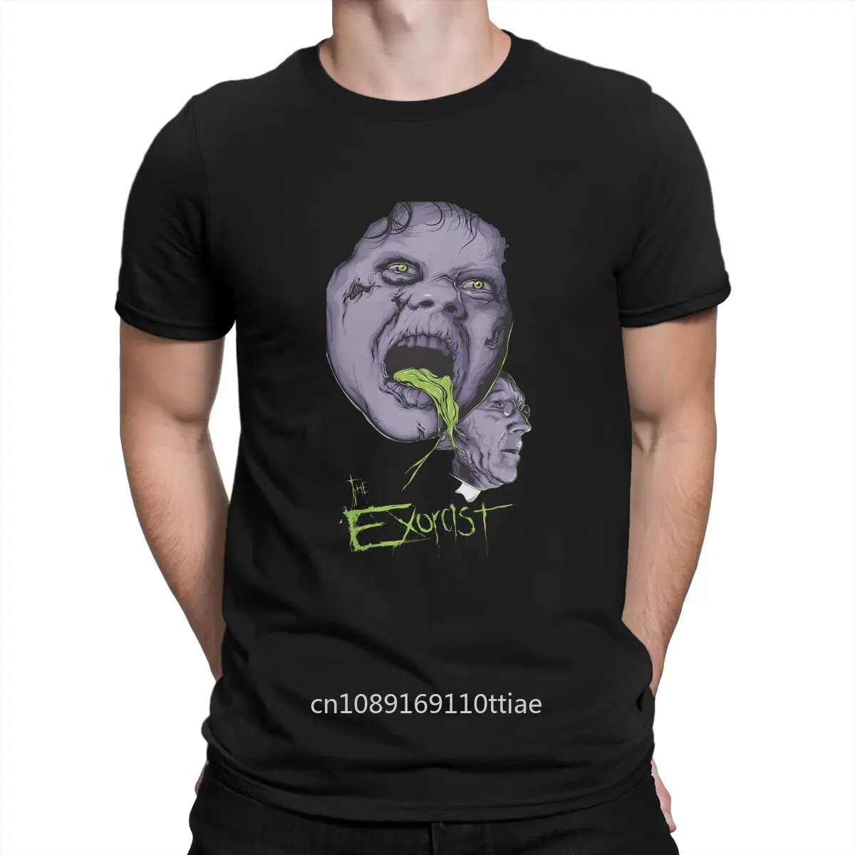 T-The Exorcist Men's TShirt Fun Individuality T Shirt Graphic Streetwear New Trend