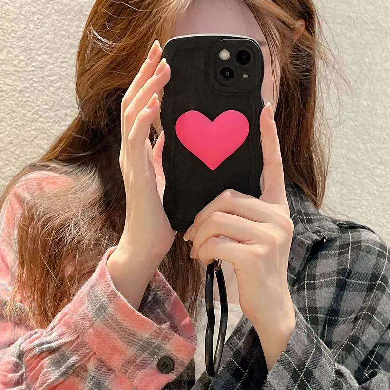 3D Heart Ring Wave Silicon Phone Case For OnePlus 9 Rt 11 11R 10R 9R 9RT 10T 8T ACE Pro Nord N20 5G CE 2 Lite CE2Lite Soft Cover