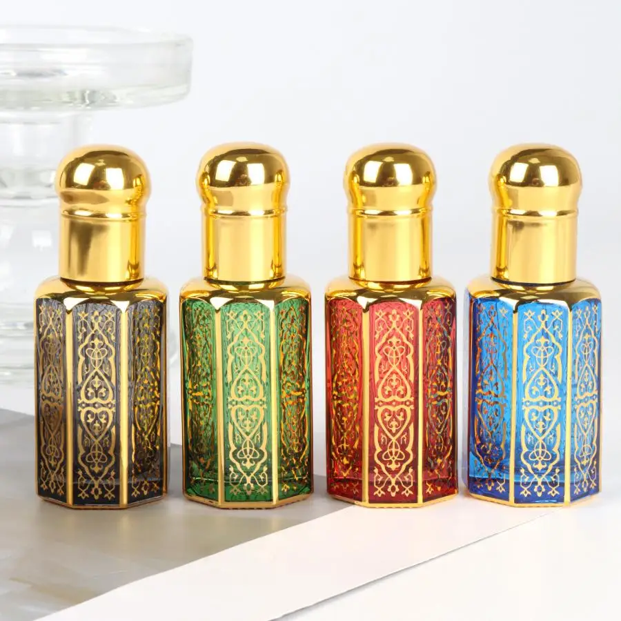 

Mysterious And Exotic Perfume 12ML Portable Mini Gold Luxury Refillable Essential Oils Perfume