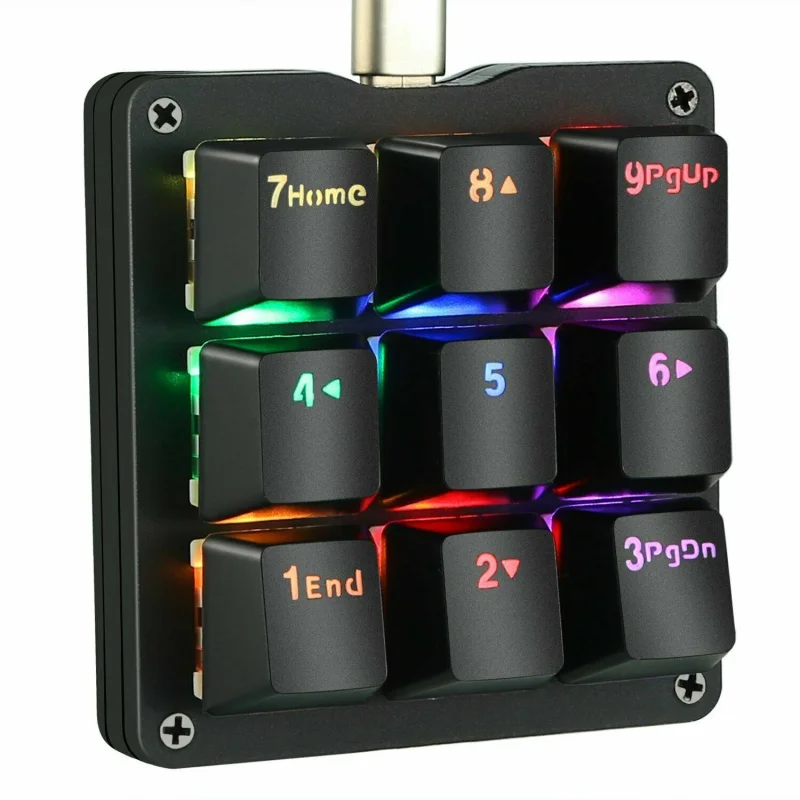 Z Programmable 9 Keys Macro Mechanical keypad Single Handed Game keyboard 889491258103