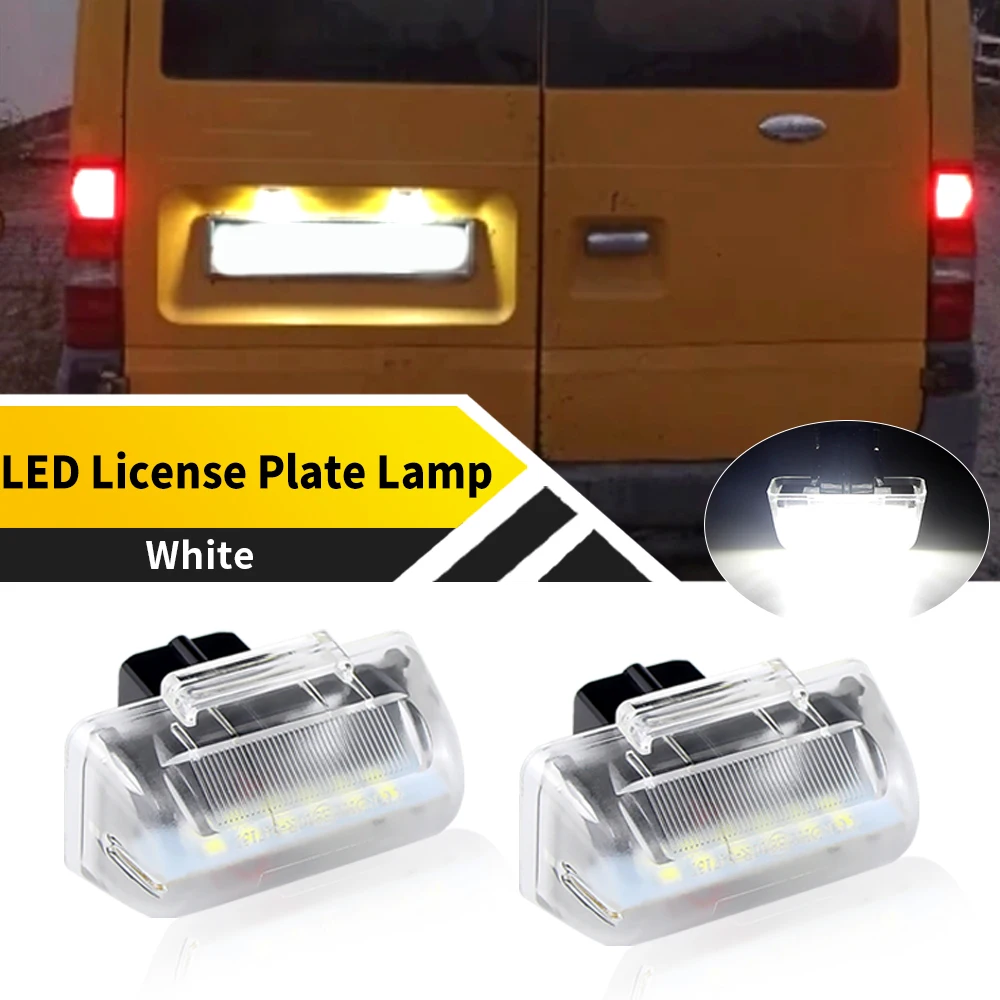 Luz de matrícula de 2 uds para Ford Transit /Tourneo Courier (para vehículos sin panel solo lámpara de placa de matrícula) 2014-up
