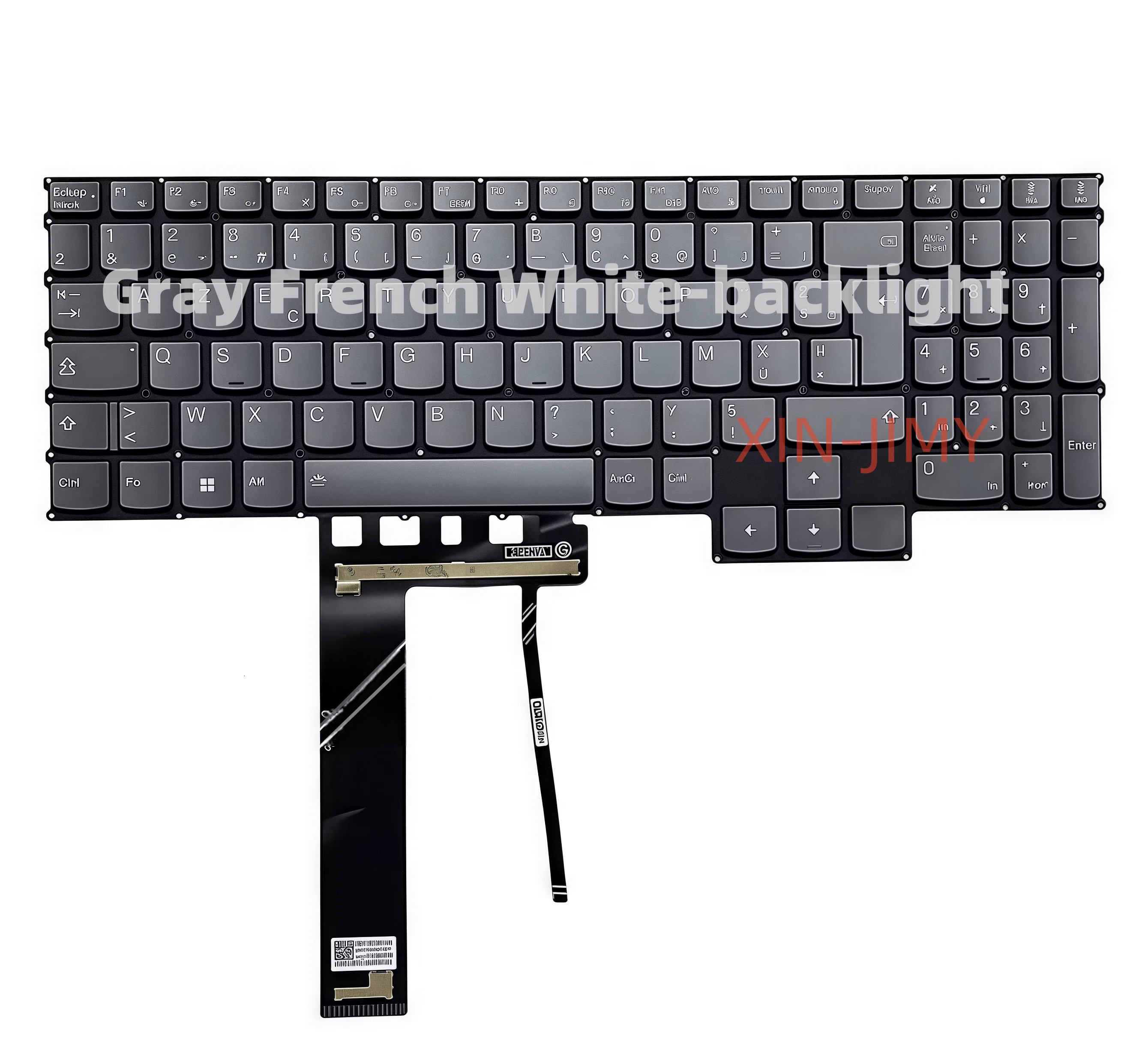 French White Backlit AZERTY Keyboard for Lenovo Legion Pro 5 16IRX8 16ARX8, 5-16IRX8 5-16ARX8 82WM
