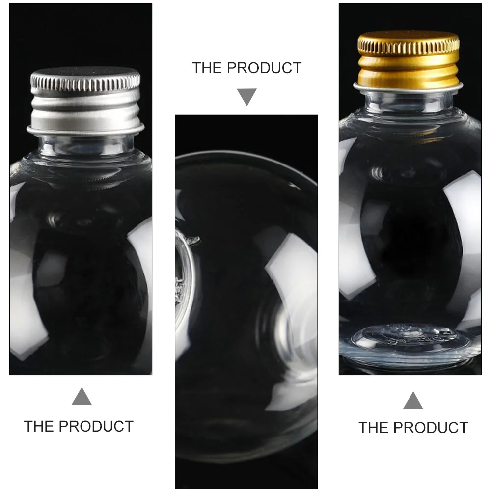 

20pcs 150ml Spray Bottles Clear Plastic Sphere Bulb Containers for Party Decorations Wedding Favor PET Bottle Lid