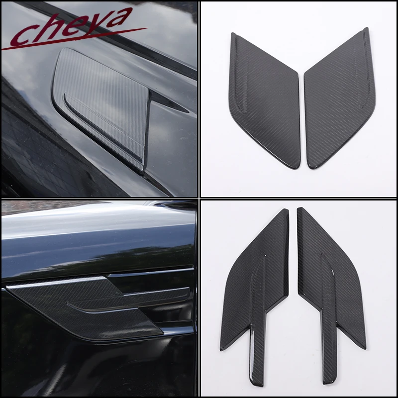 

For Land Rover Range Rover Sport L461 2023+ True carbon fiber Car Front Engine Hood Side Decorative Cover Stickers accessories