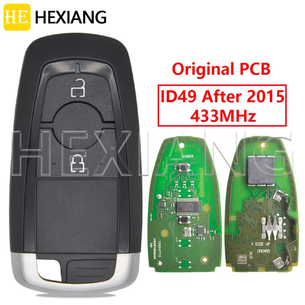 

HE ID49 After2015 Chip 433.9MHz Original PCB Proximity Car Remote Control Key For Ford Ecosport Ranger Raptor F150 F250 F350