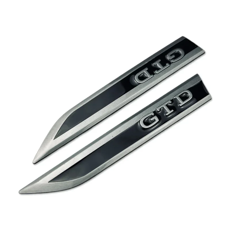 

2Pcs GTD Logo for VW Golf Passat Jetta Touareg Tiguan Polo Bora Car Fender Side Emblem Sticker Badge Accessories