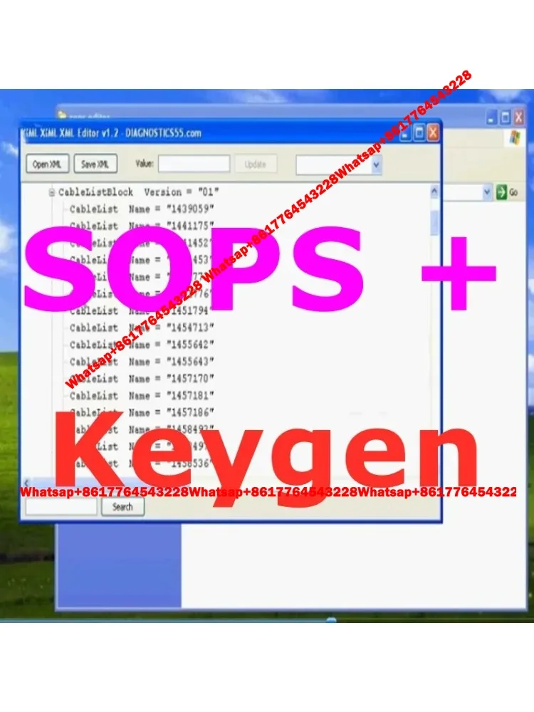 SOPS XML EDITOR Tool with Keygen File for Encryotor Decryptor +XML Editor+video for  Truck and Heavy Truck