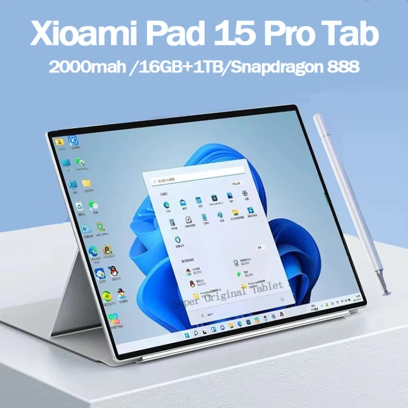 Global Version Tablets 10.1 Inch Pad 15 Pro HD Original Tablet 5G Wifi 16GB+1TB 10000mAh Android13 PC Tablets Google Play Mi Tab