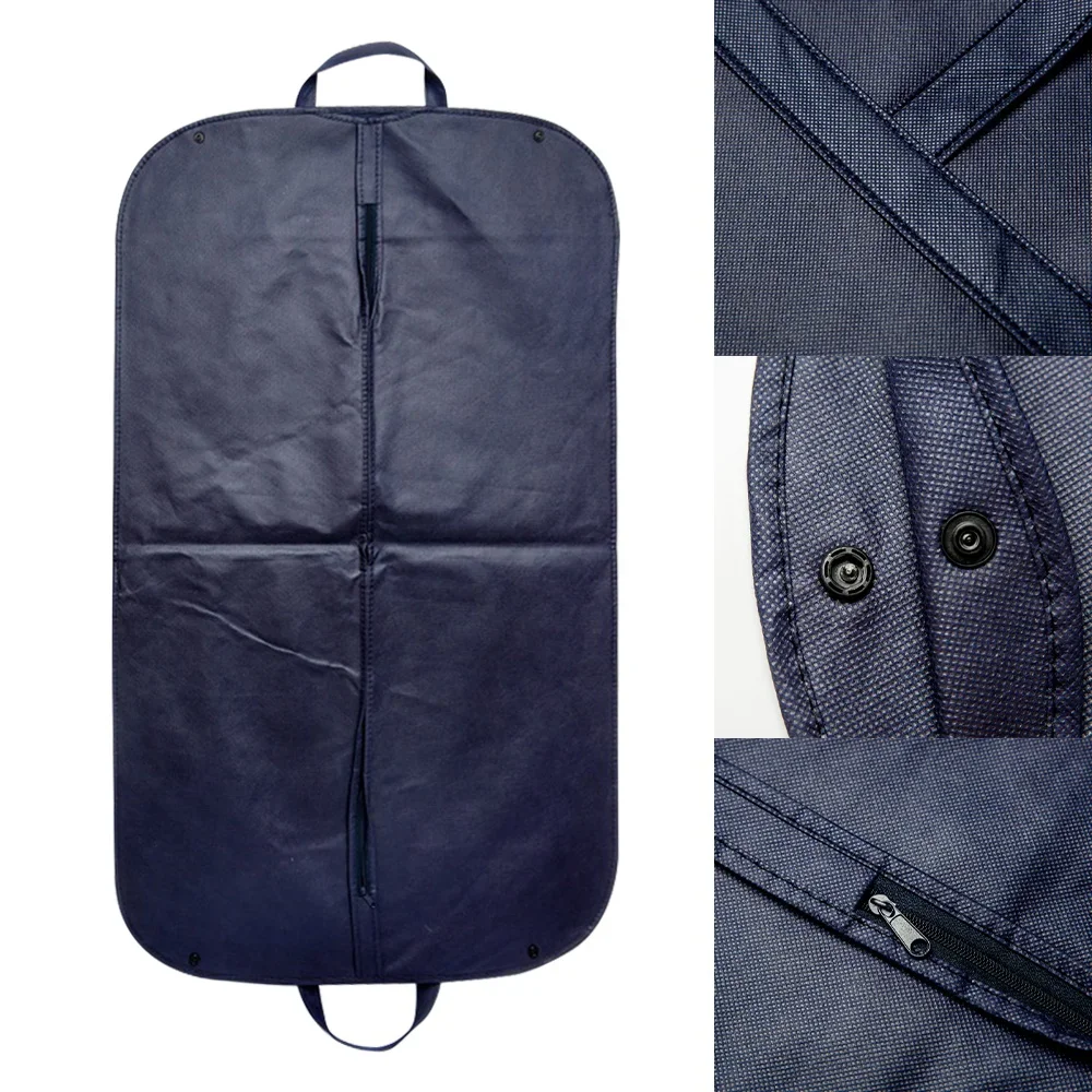 Dustproof Clothes Covers Waterproof Cover Coat Suit Organizer Protector Blue Hanging Garment Bags Love Letter Pattern Serie