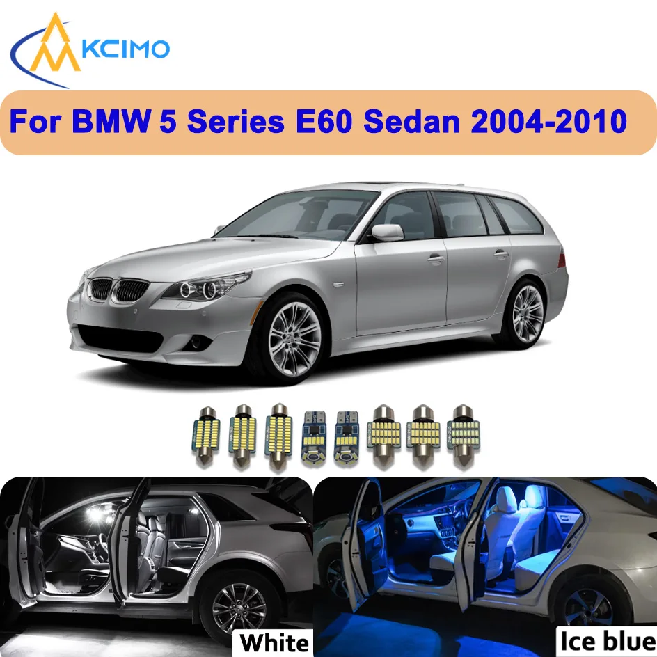 

Super Bright Canbus LED Interior & Door Light Kit for BMW 5 Series E60 Sedan 2004-2010– No Fuss, Easy Installation!