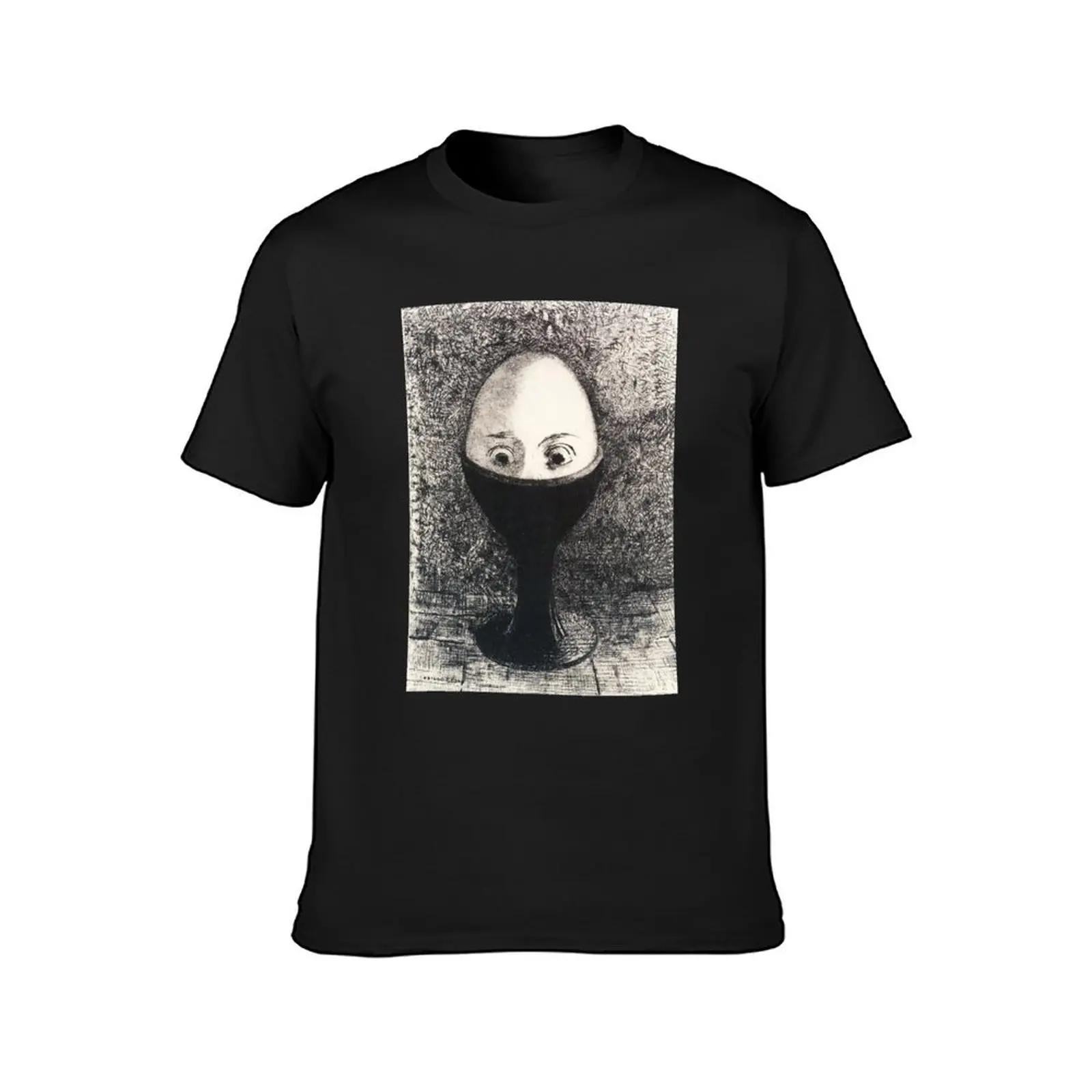 HD The Egg, by Odilon Redon(1885) High Definition T-Shirt boys animal print vintage men clothes