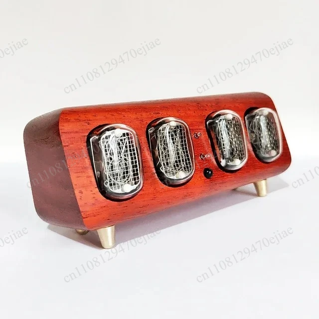 Retro Soviet IN-12 Nixie Tube Clock with Bluetooth Control - Genuine Glow Lamp & Table Alarm