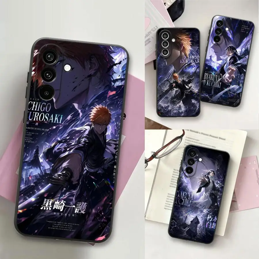 Anime Bleach Phone Cover Case for Samsung Galaxy A18 A57 A15 A06 A37 A05 A50 A25 A16 A55 A73 A51 A52 A36 A70 A41 A53 A17