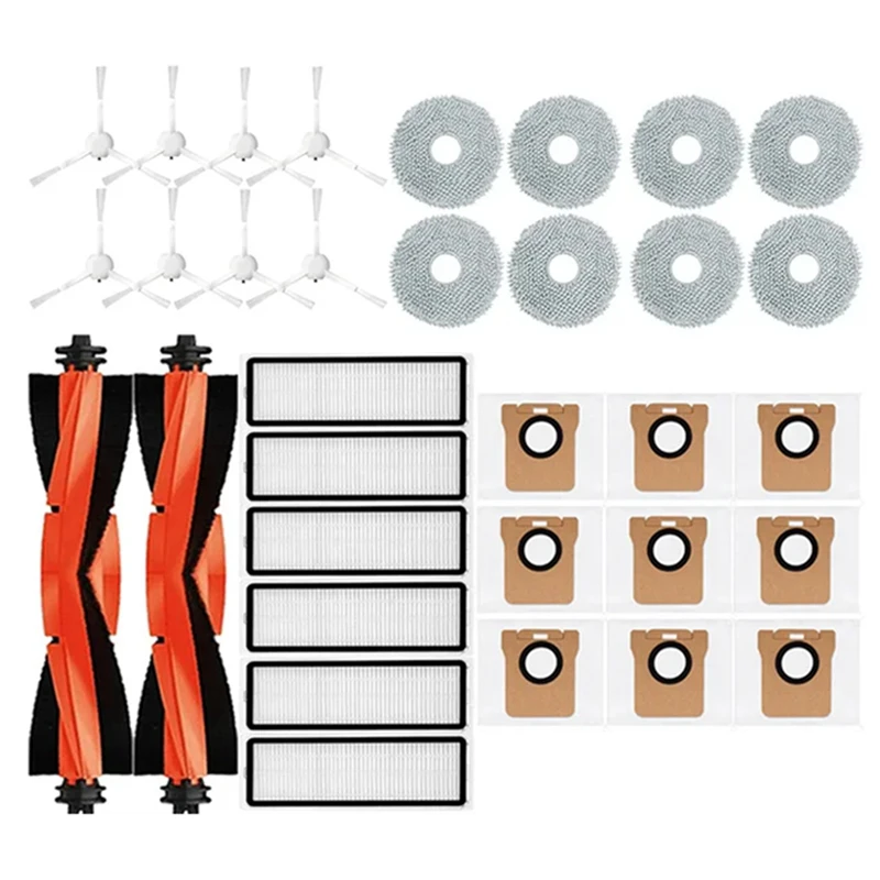 

Запчасти для робота-пылесоса Xiaomi X20 + / X20 Plus, основная боковая щетка, Hepa фильтр, Швабра, тканевые мешки для пыли, замена