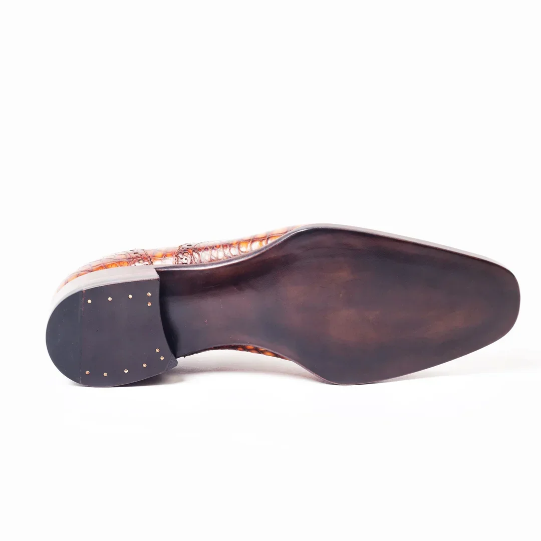 sanyeshechiping new men dress shoes male formal shoes crocodile shoes