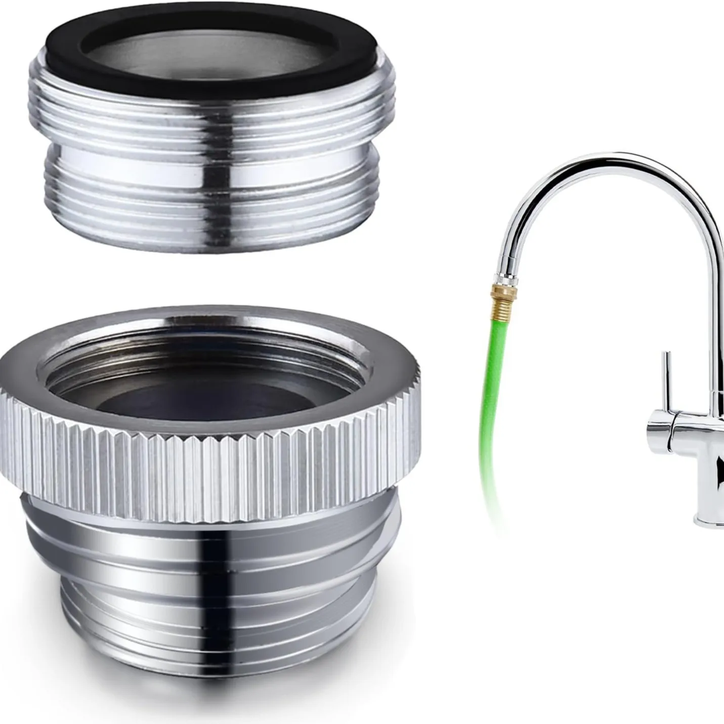 New Sink Faucet Connect Garden Hose Adapter 3/4GHT Faucet Hose