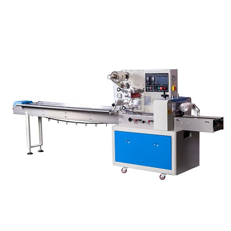 Multi-language touch screen, multi-function automatic pillow packaging machine