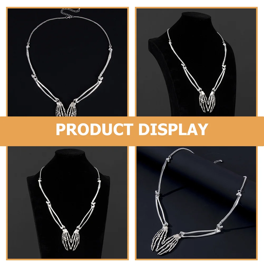 

Halloween Hand Pendant Clavicle Chain Gothic Necklace Party Costume Jewelry Accessory Halloween Necklace