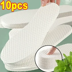 Natural Wood Pulp Disposable Insoles for Women Men Light Weight Breathable Insole Sweat Absorption Deodorant Shoe Pad