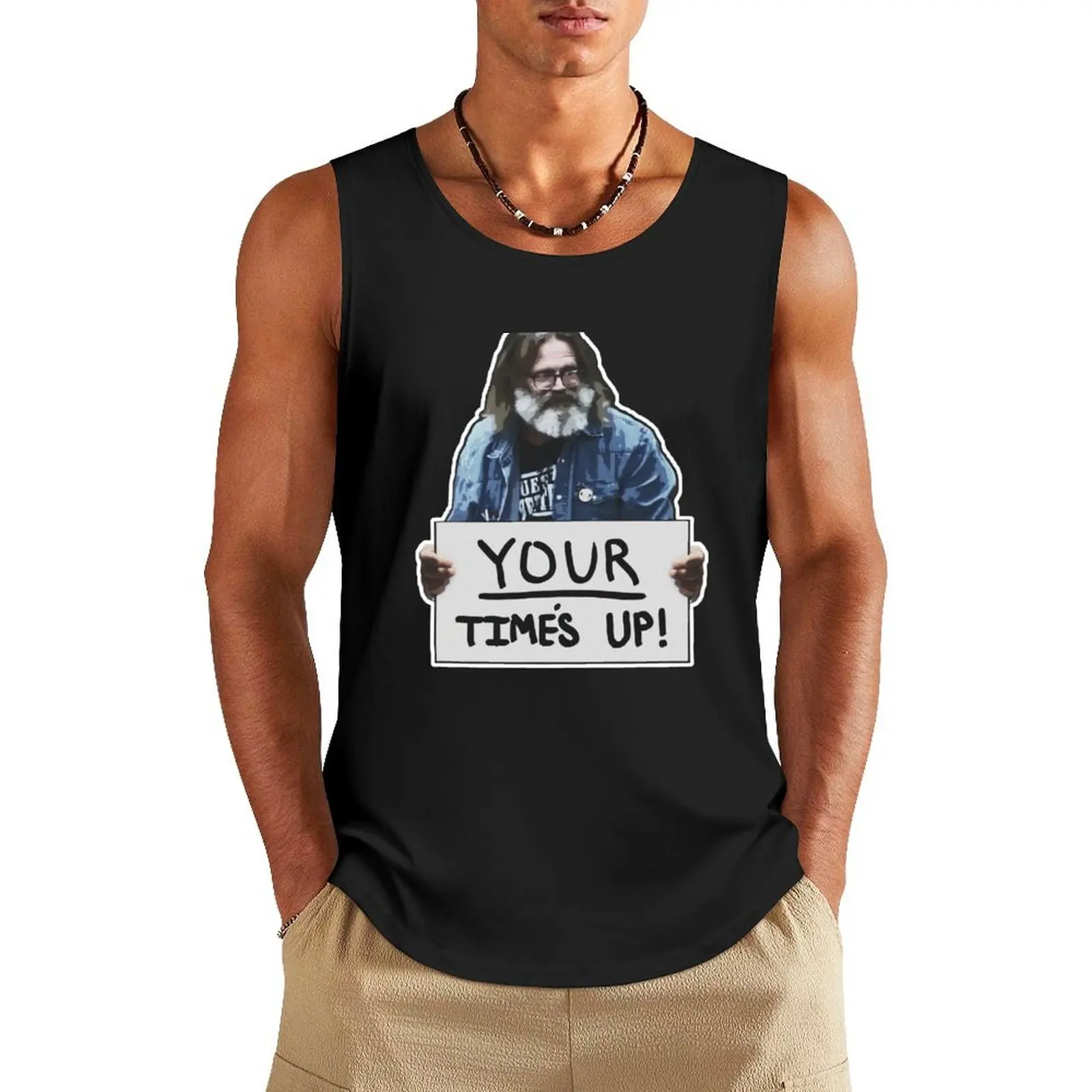 

YOUR Time's Up! Tank Top Men's tops sleeveless tshirts for men bodybuilding men