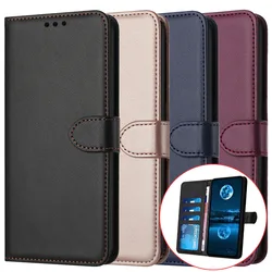 Solid Color Flip Leather Case For OPPO A16 A17 A37 A18 A57 A58 A60 A78 A94 A98 A74 A93 A54 A55 5G 4G A52 A72 Wallet Stand Cover