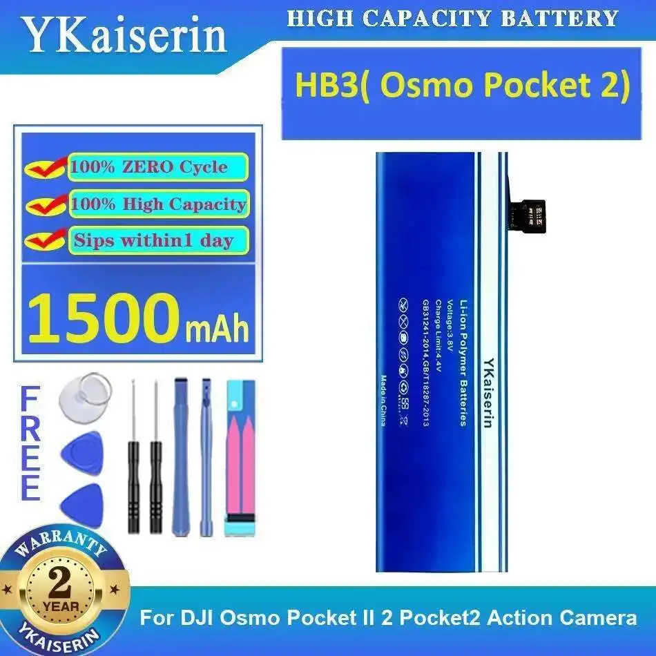 

1500mAh Camera Battery For Dji Osmo Pocket II 2 Pocket2 Action Camera HB3 Reliable Replacement