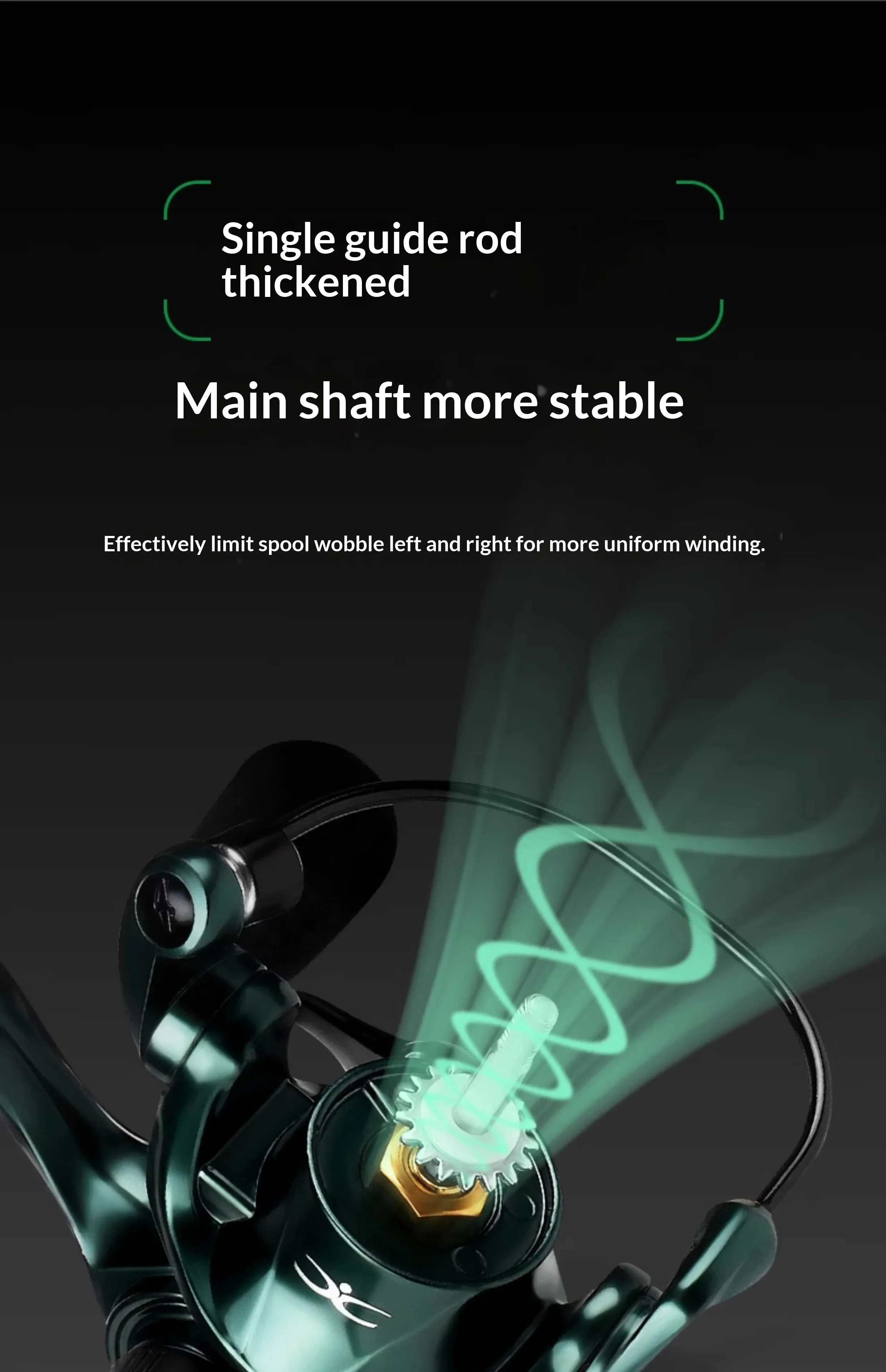 Cadence 250 Spinnfischrolle Mini Metallspule Ultraleicht Glatte Spule Angelrolle für Süß- und Salzwasser Pro – Detail 12