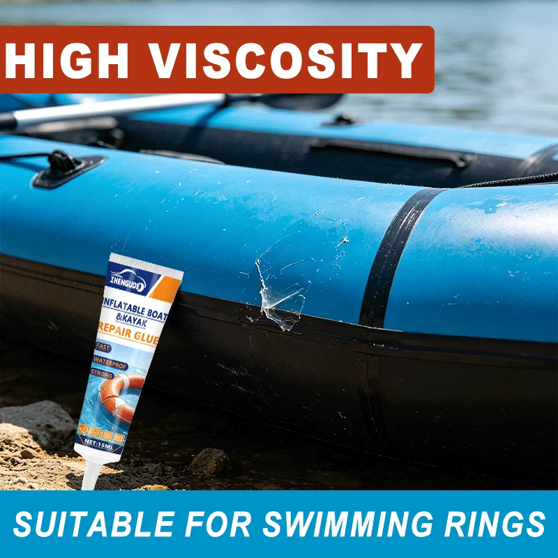 Waterproof Flexible Patch Adhesive for Car Rubber Window Seals Inflatable Kayak PVC Floating Ring Air Mattress Leak Restoration