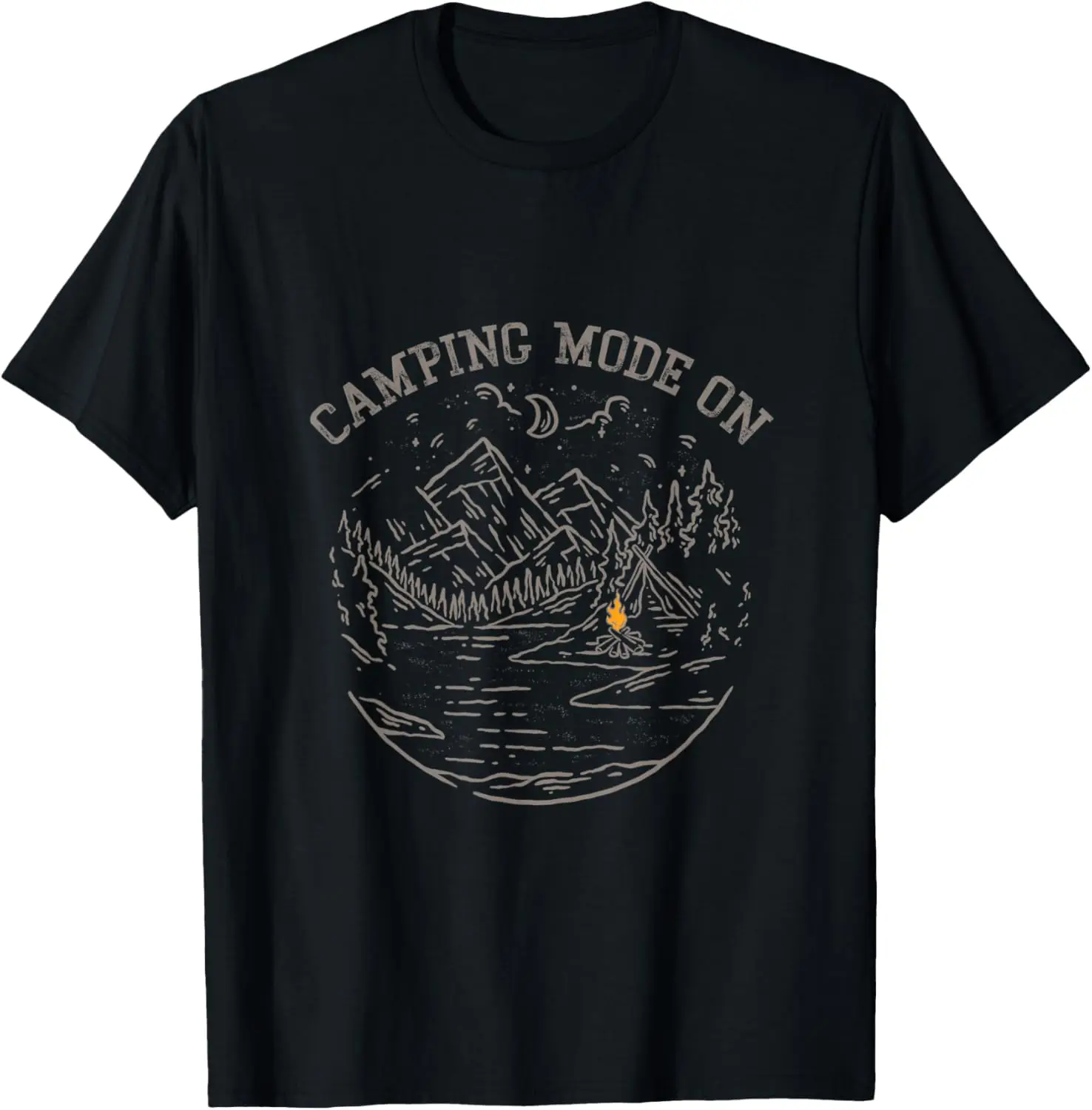 

Camping Mode On Outdoor Nature Lover Wildlife Nature T-Shirt