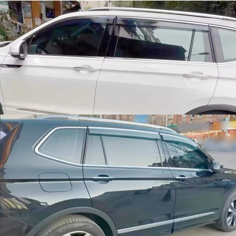 For Volkswagen Tiguan L Pro 2010-2015 2016 2017 2018 2019 2020 2021 2022 2023 2024 2025 Window Visor Sun Rain Deflector Guards - view 6